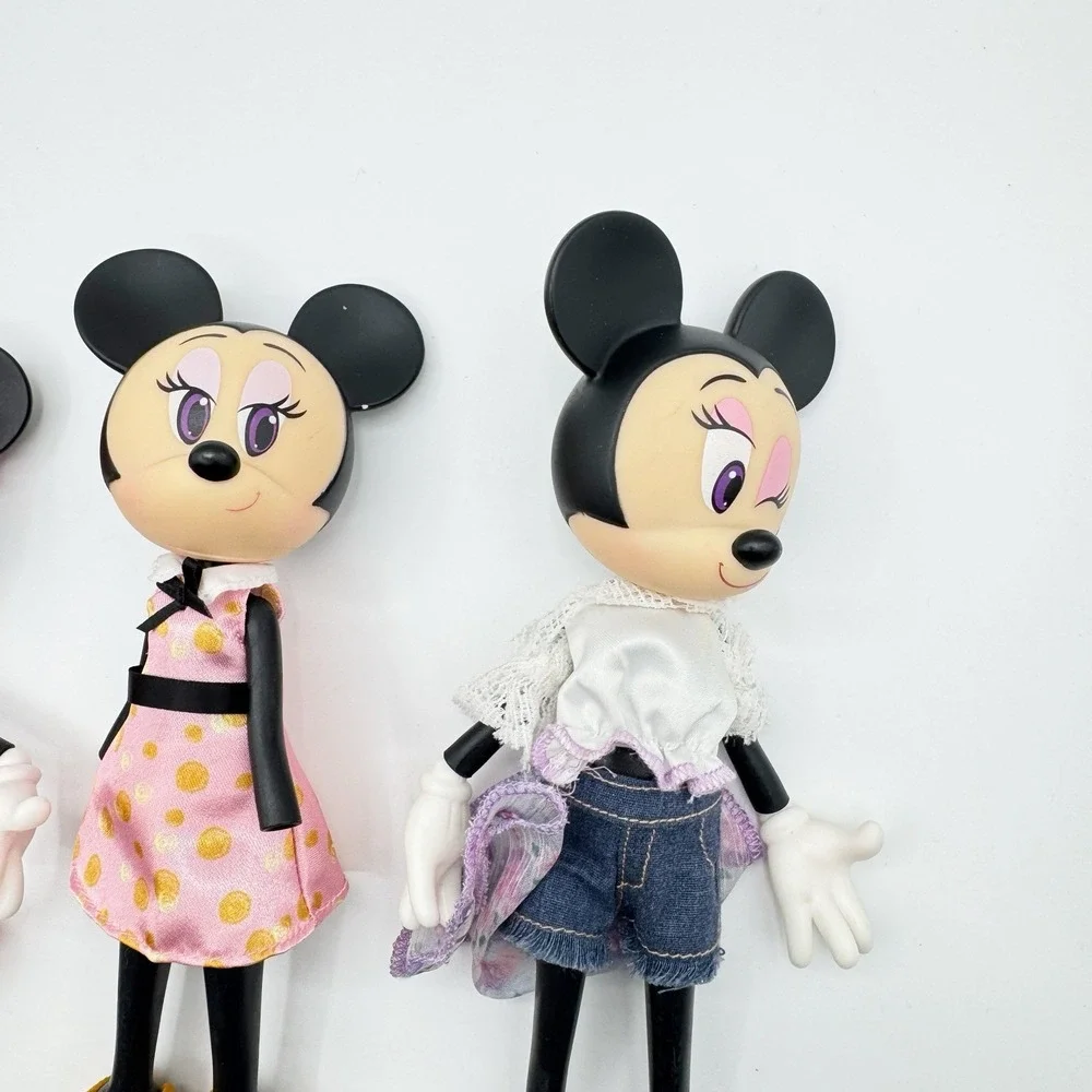 Lot Jakks Pacific Disney Minnie Mouse Posable Bendable Fashion 4 Doll Clothes